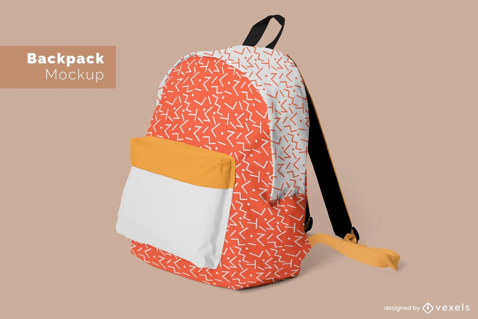Backpack Pattern Mockup PSD Editable Template