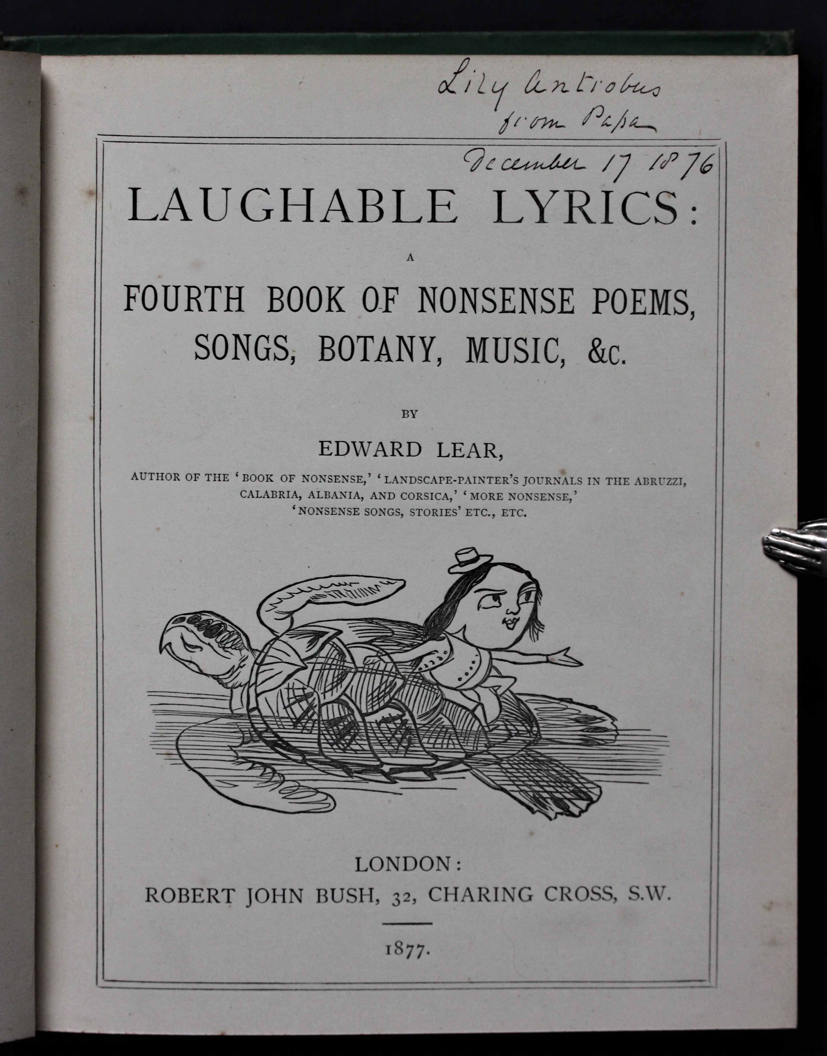 LAUGHABLE LYRICS A FOURTH BOOK OF NONSENSE POEMS, SONGS, BOTANY