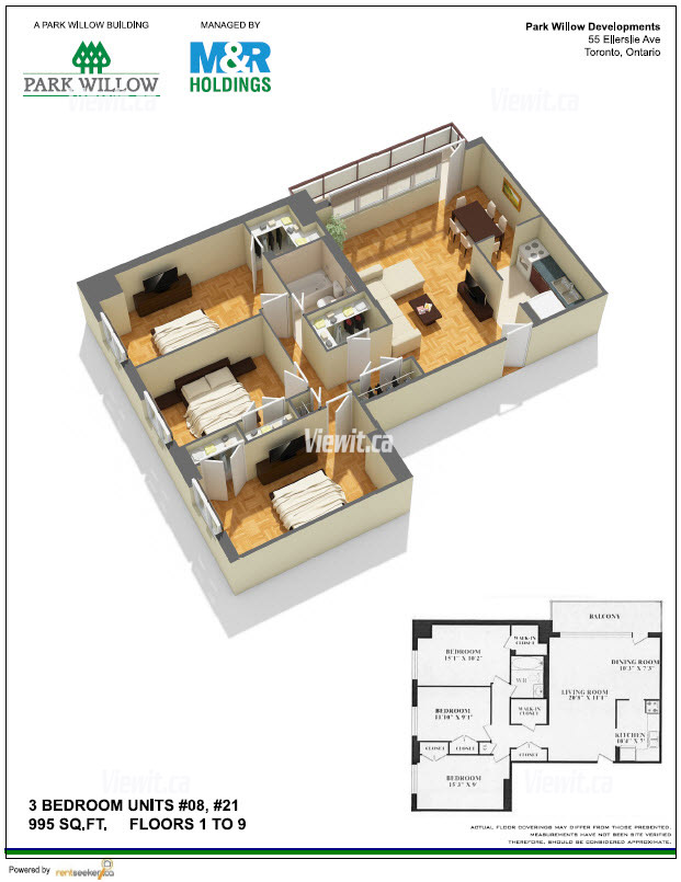 For rent 55 Ellerslie Ave North York, 3+ bdrm Viewit 26045