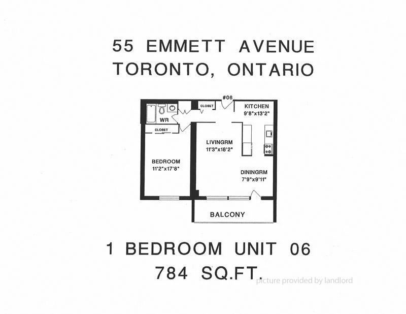 For rent 55 Emmett Avenue Toronto, 1 bdrm Viewit 6598