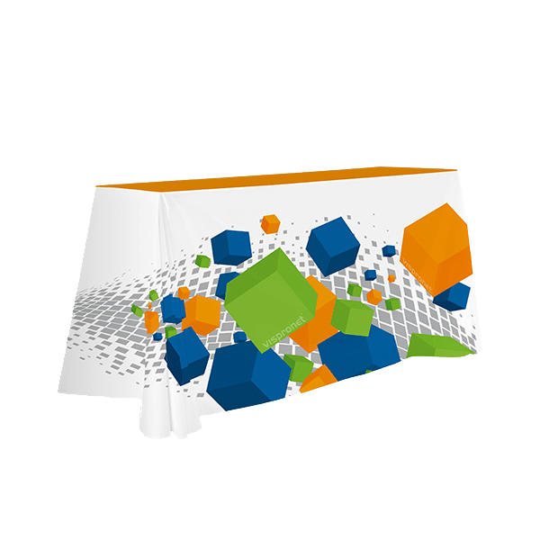Tradeshow Pallet Table with Table Throw 6ft, 8ft or 10ft