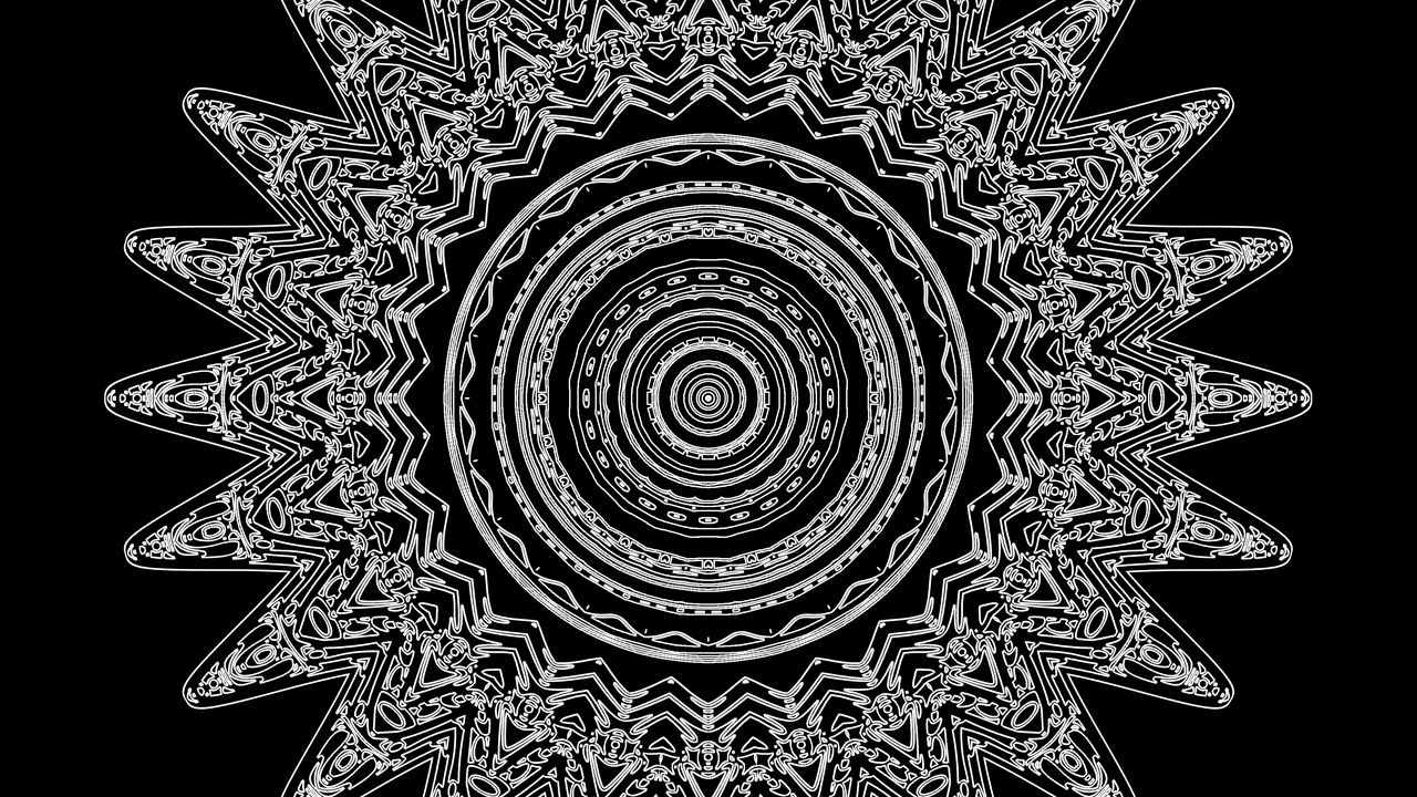 Wallpaper circles, lines, pattern, shapes, black and white hd, picture