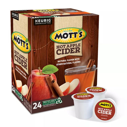 Mott's® Hot Apple Cider KCup® Pods, 24/BX WB Mason