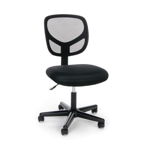 OFM™ Essentials Collection Mesh Back Armless Office Chair, Black WB Mason
