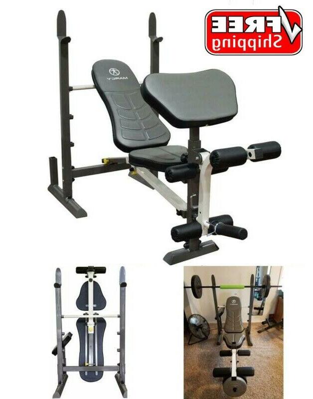 Marcy Folding Standard Weight Bench Easy Storage