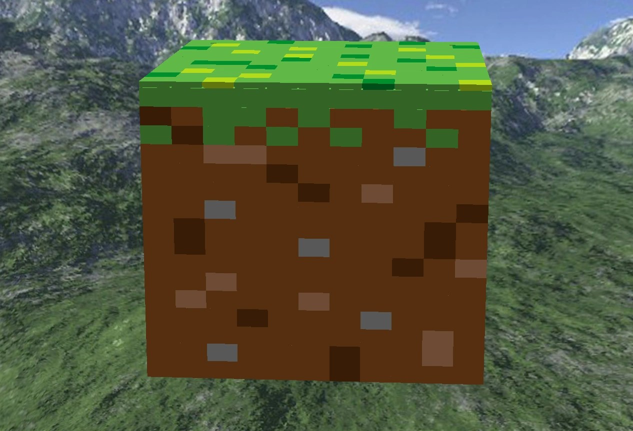 Image Minecraft grass block.png Brickipedia, the LEGO Wiki
