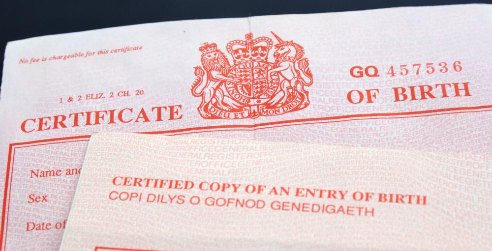 When Would I Need a Birth Certificate? (with pictures)