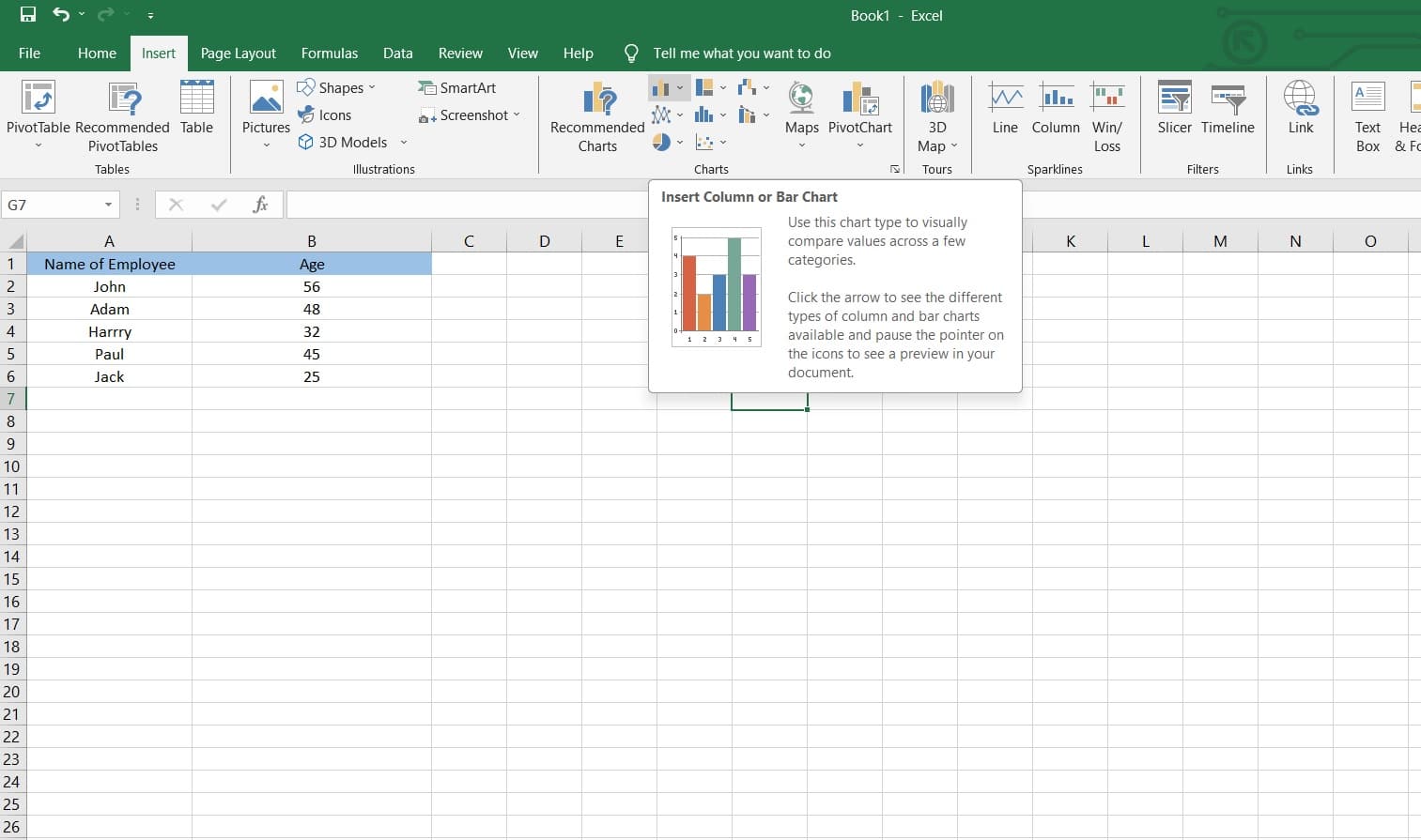 Creating a Bar Graph in Excel A StepByStep Guide