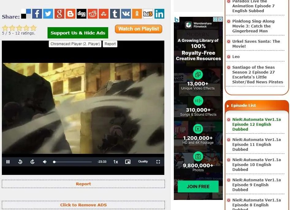 Best 12 Dubbed Anime sites to Watch for Free