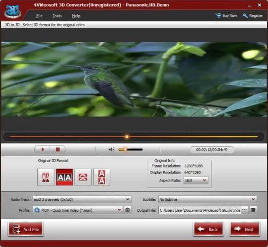 How to convert 2D to 3D with 3D Video Converter