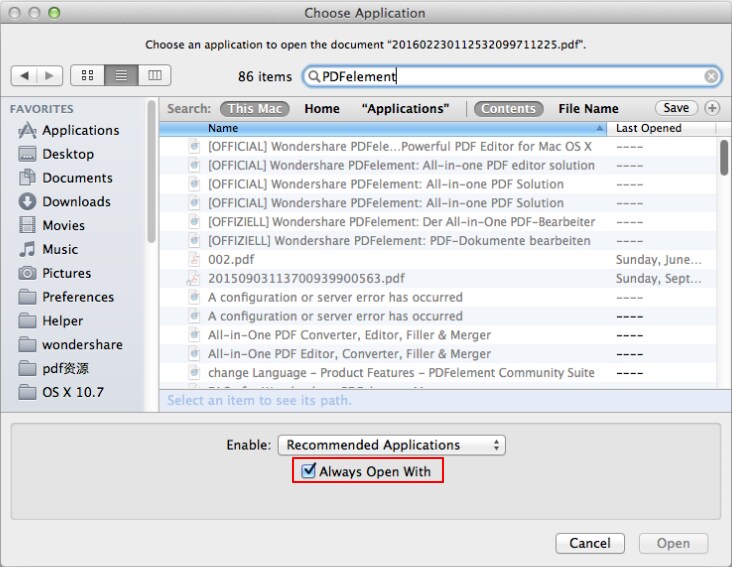 How Do I Set PDFelement As the Default Program to Open PDF Files?