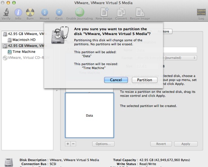 How to Create An External Hard Drive Partition for Time Machine?