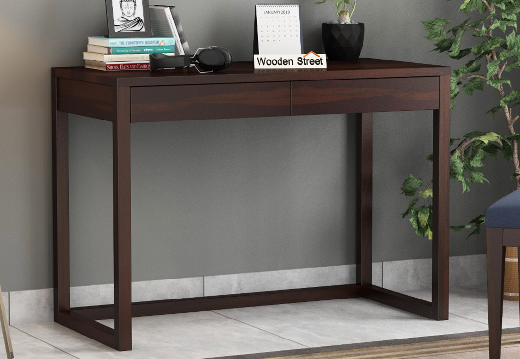 Buy James Study Table (Walnut Finish) Online in India Wooden Street