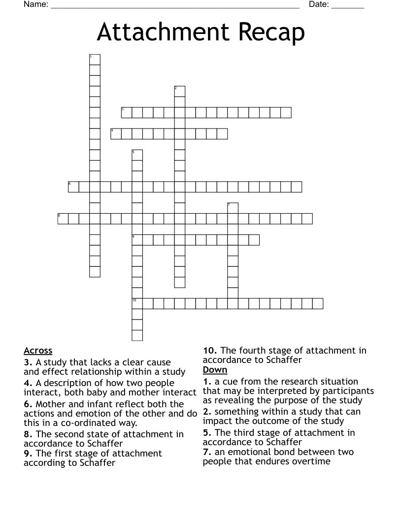 Attachment Recap Crossword WordMint
