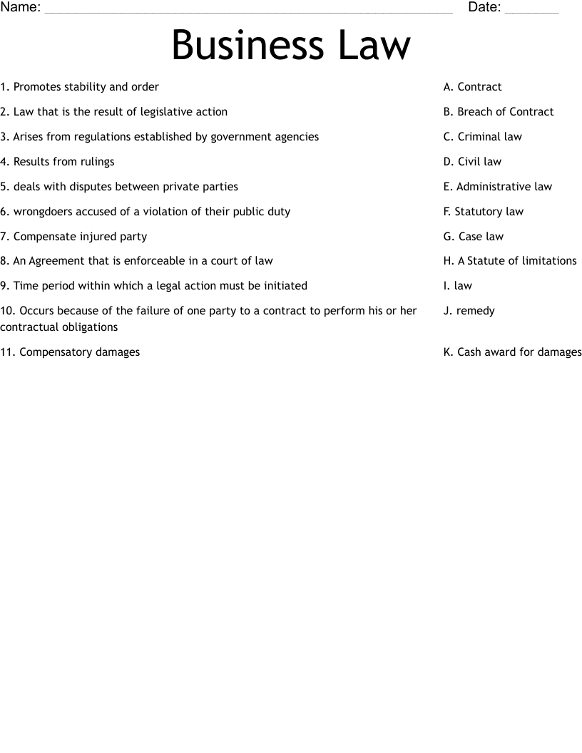 Business Puzzles WordMint