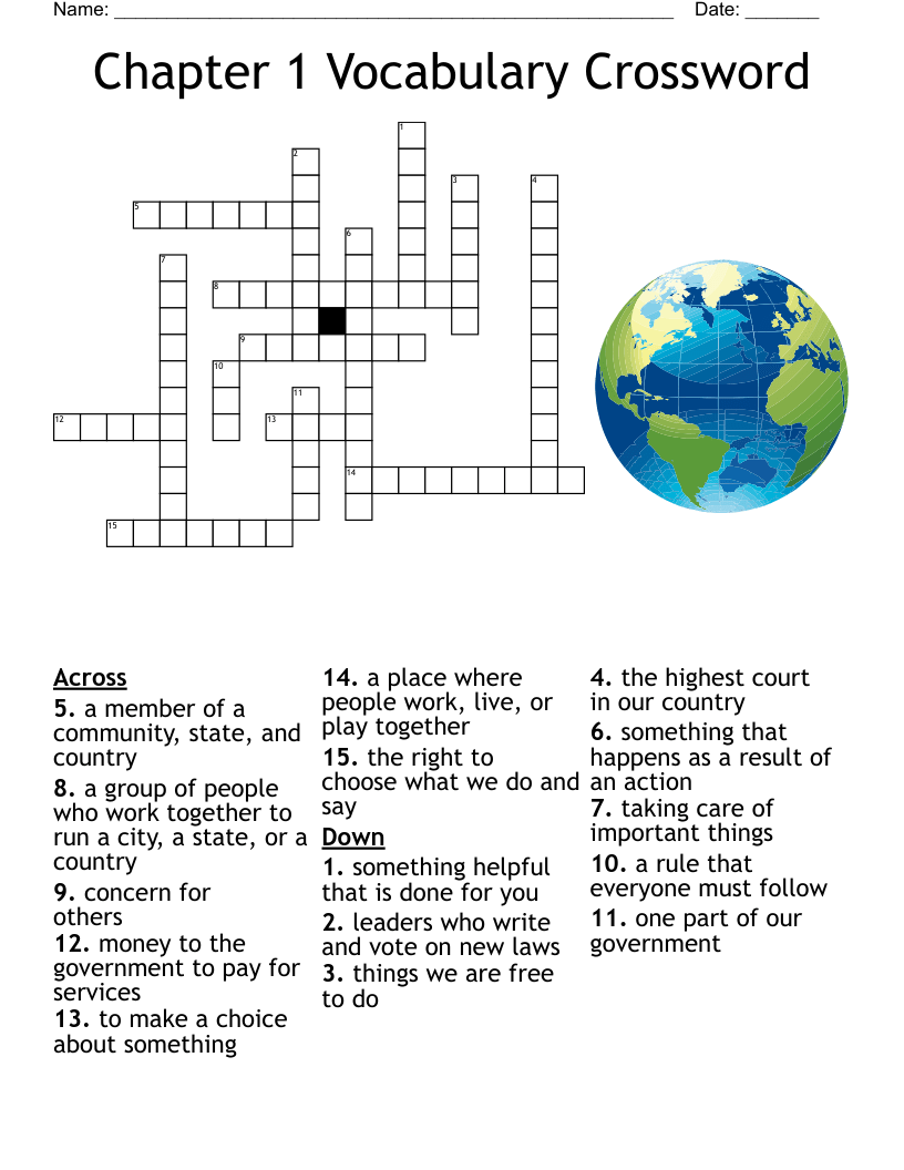 Washington, D.C. Crossword Puzzle WordMint