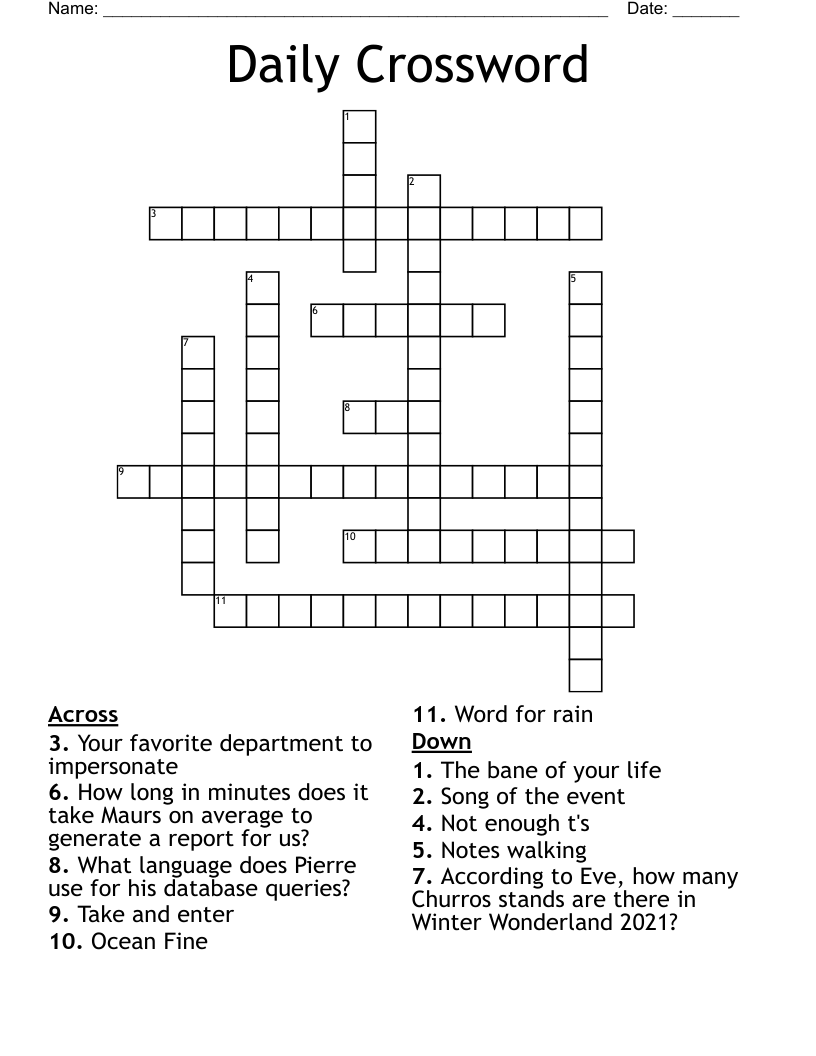 Daily Crossword WordMint