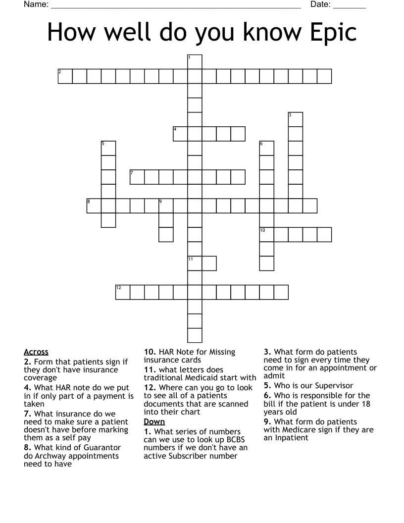How well do you know Epic Crossword WordMint
