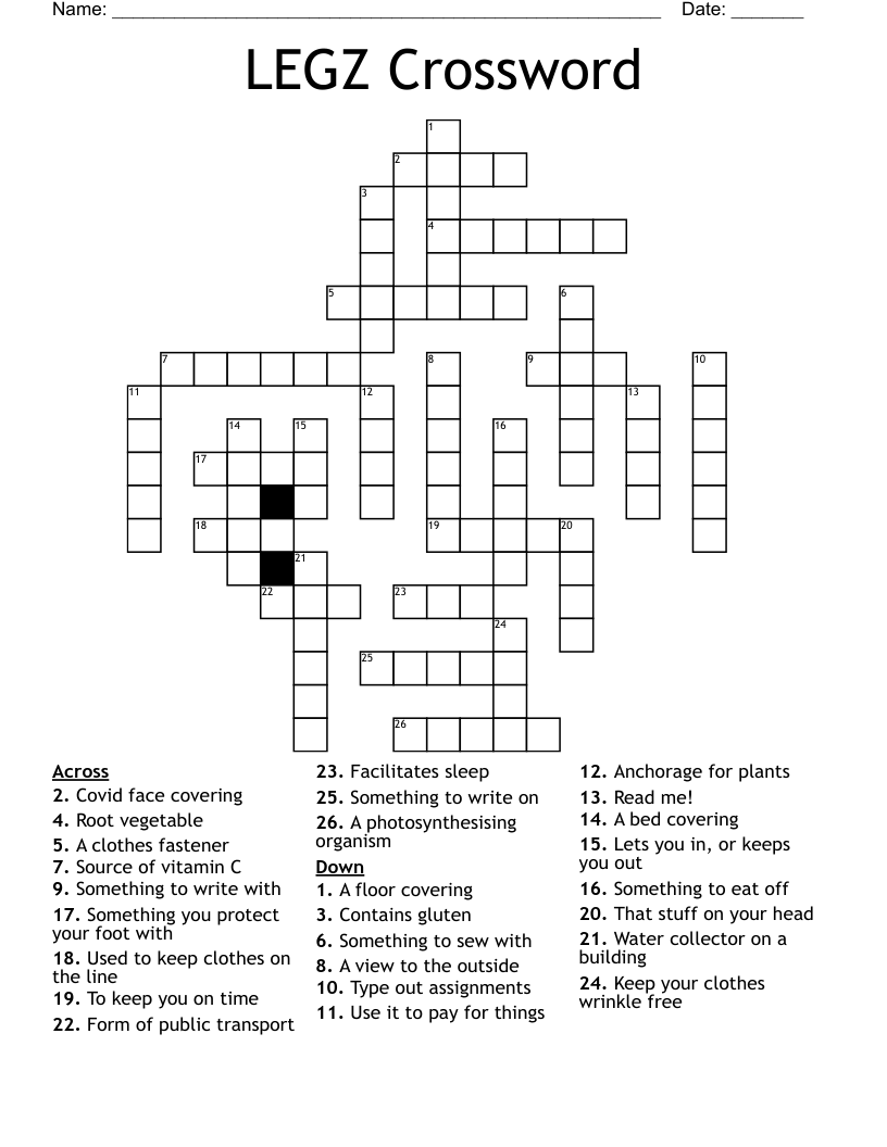 LEGZ Crossword WordMint
