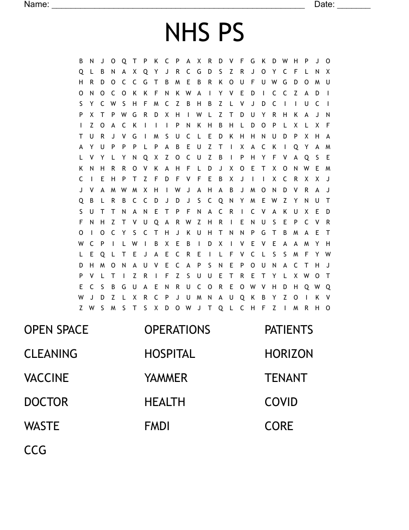 NHS PS Word Search WordMint
