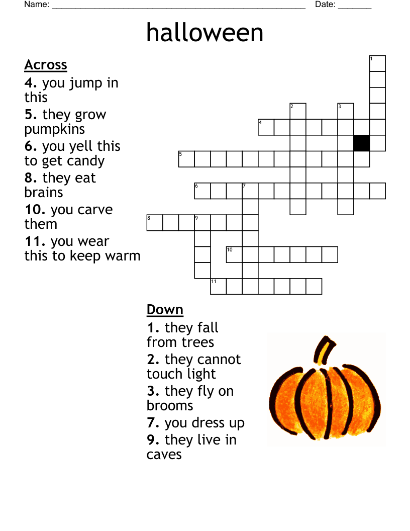 halloween Crossword - WordMint