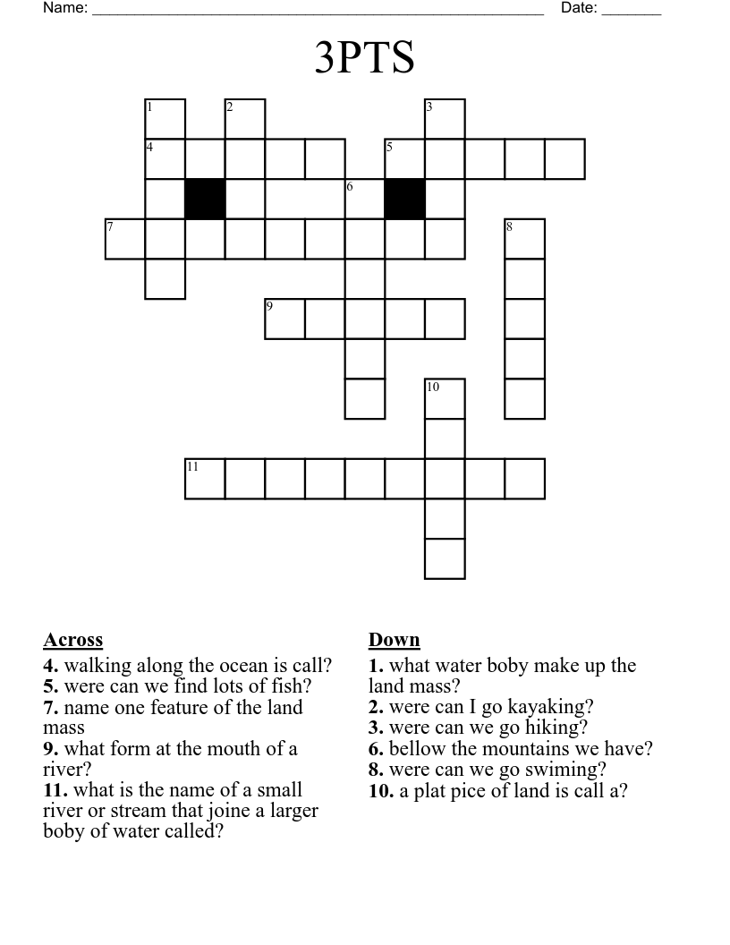 3PTS Crossword WordMint