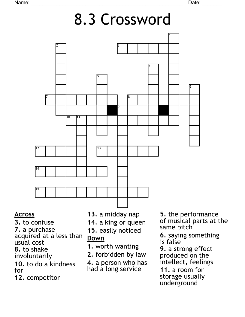 8.3 Crossword WordMint