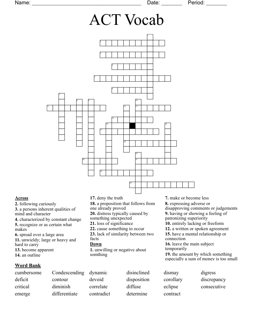 Catches In The Act Crossword