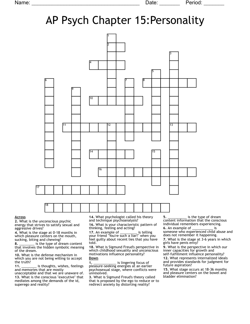 Sigmund Freud Word Search WordMint