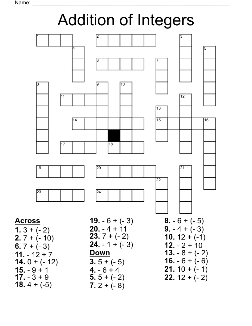 Mean, Median, Mode, and Range Crossword WordMint