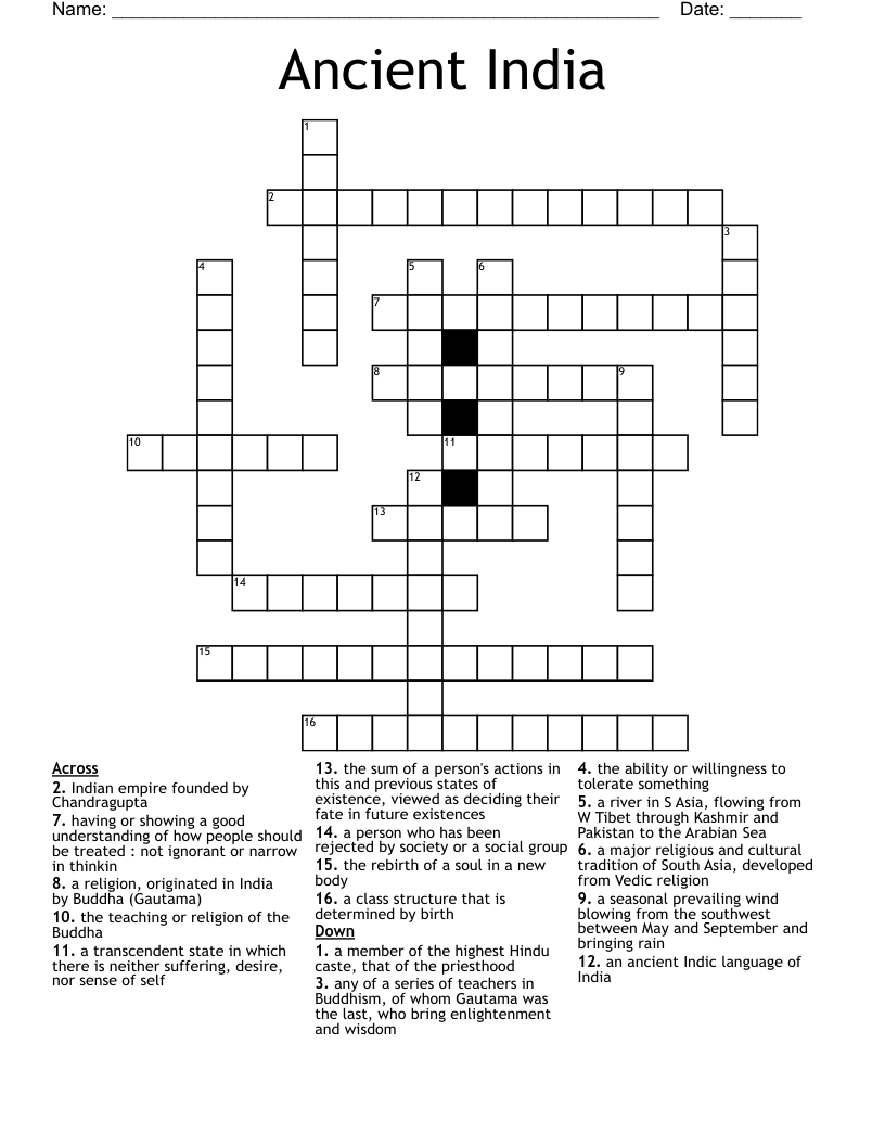 Mauryan empire word search WordMint