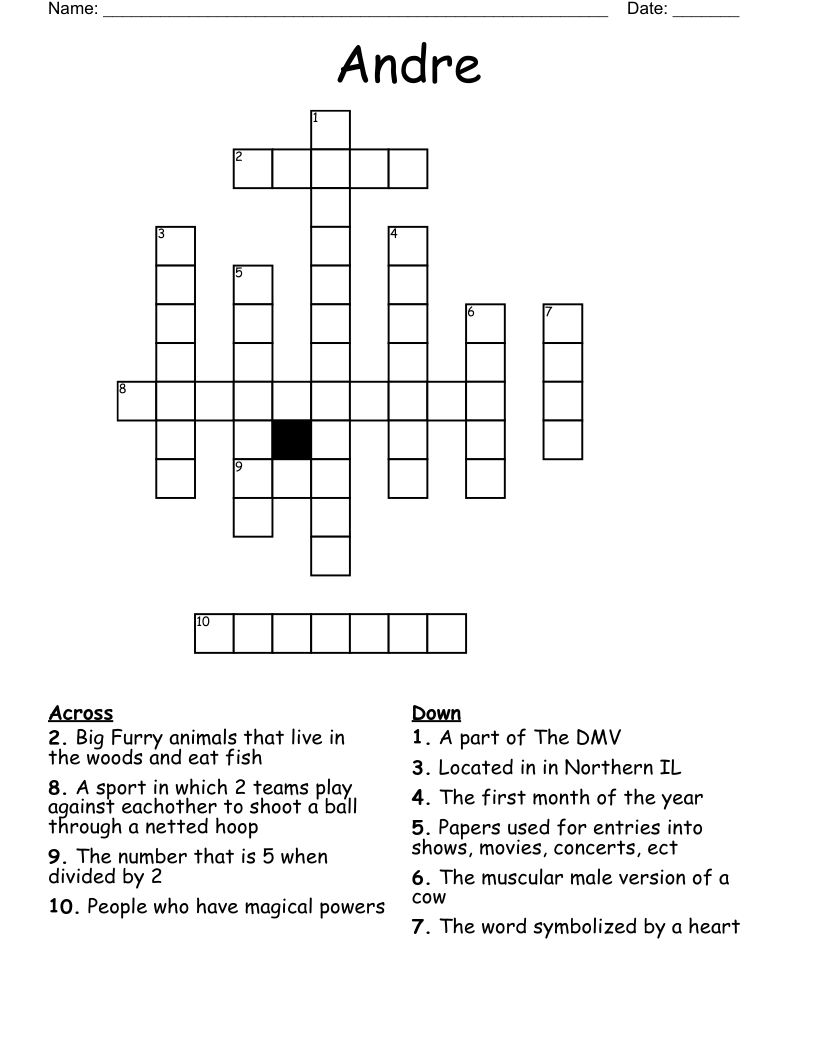 Andre Crossword WordMint