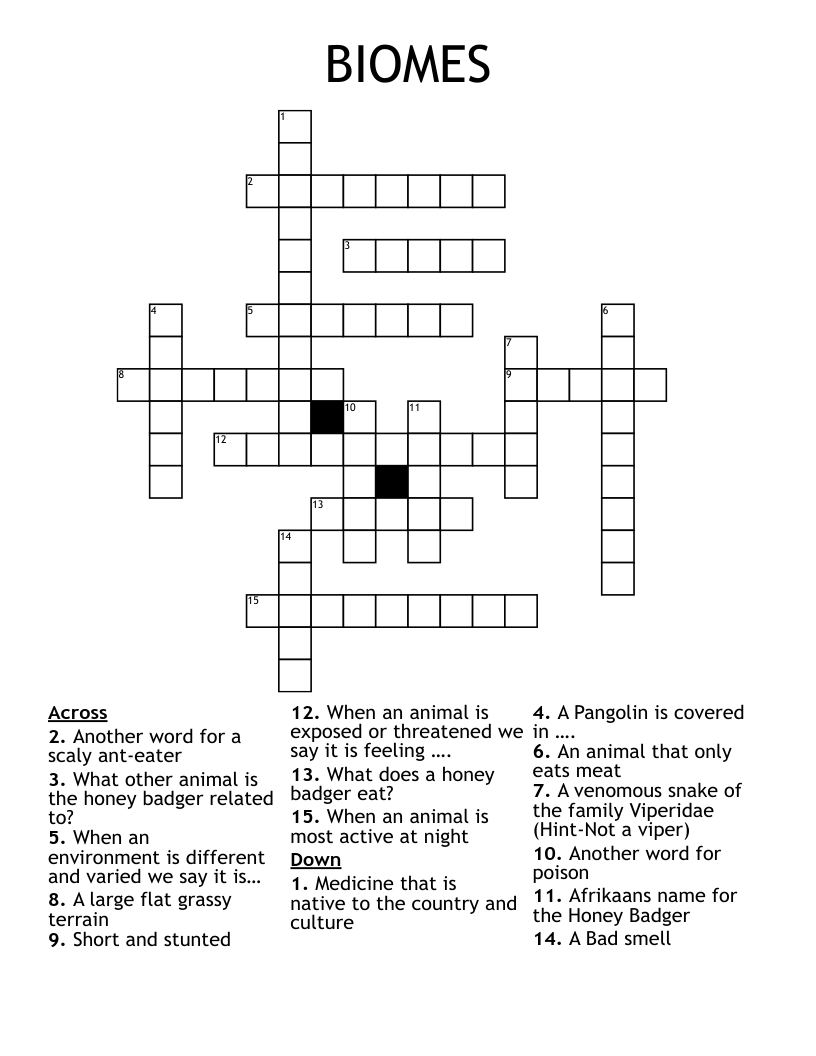 Biomes Puzzles WordMint