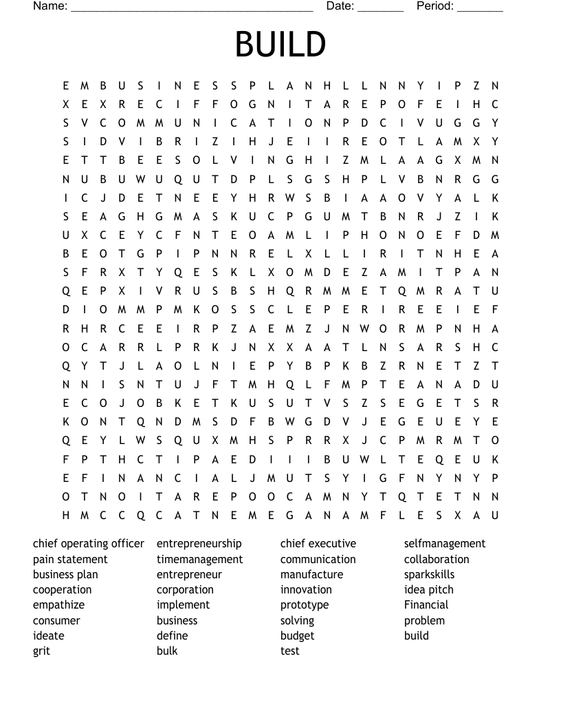 BUILD Word Search WordMint