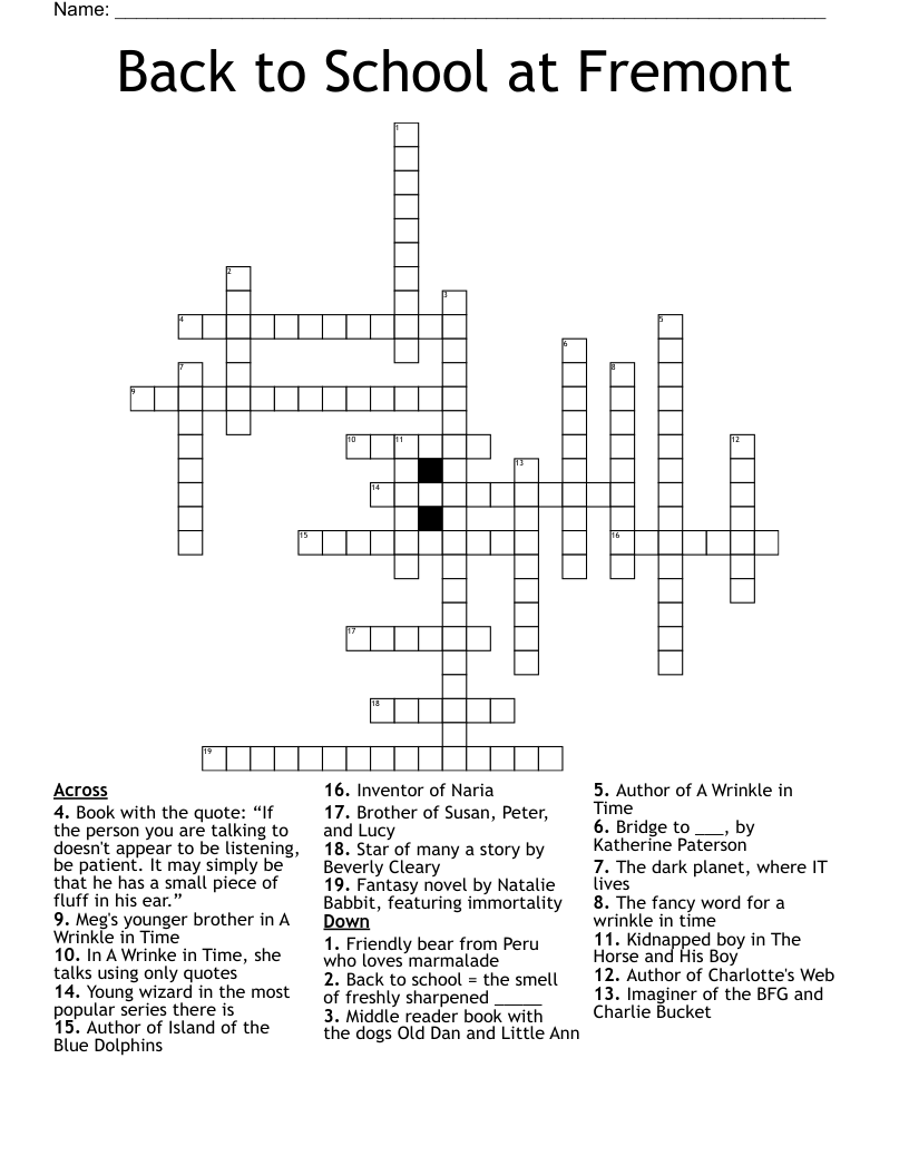 Books & Literature Crosswords, Word Searches, Bingo Cards WordMint