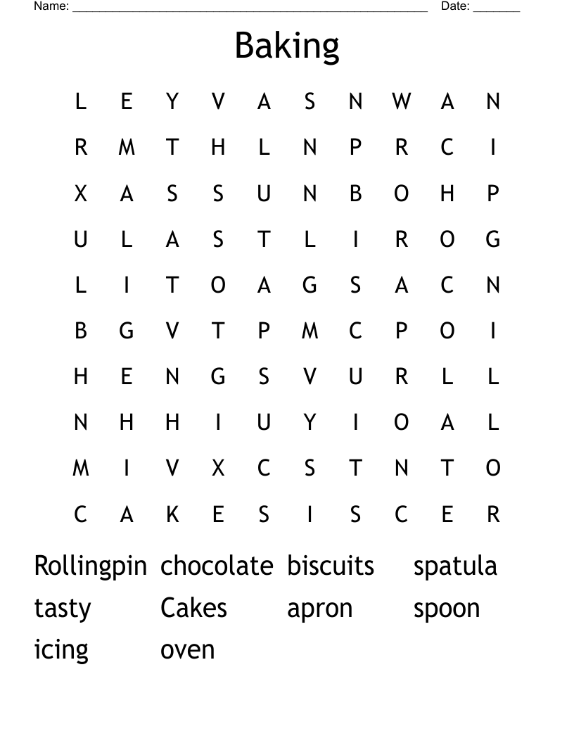 Quick Breads Crossword Puzzle at Clifford Montag blog