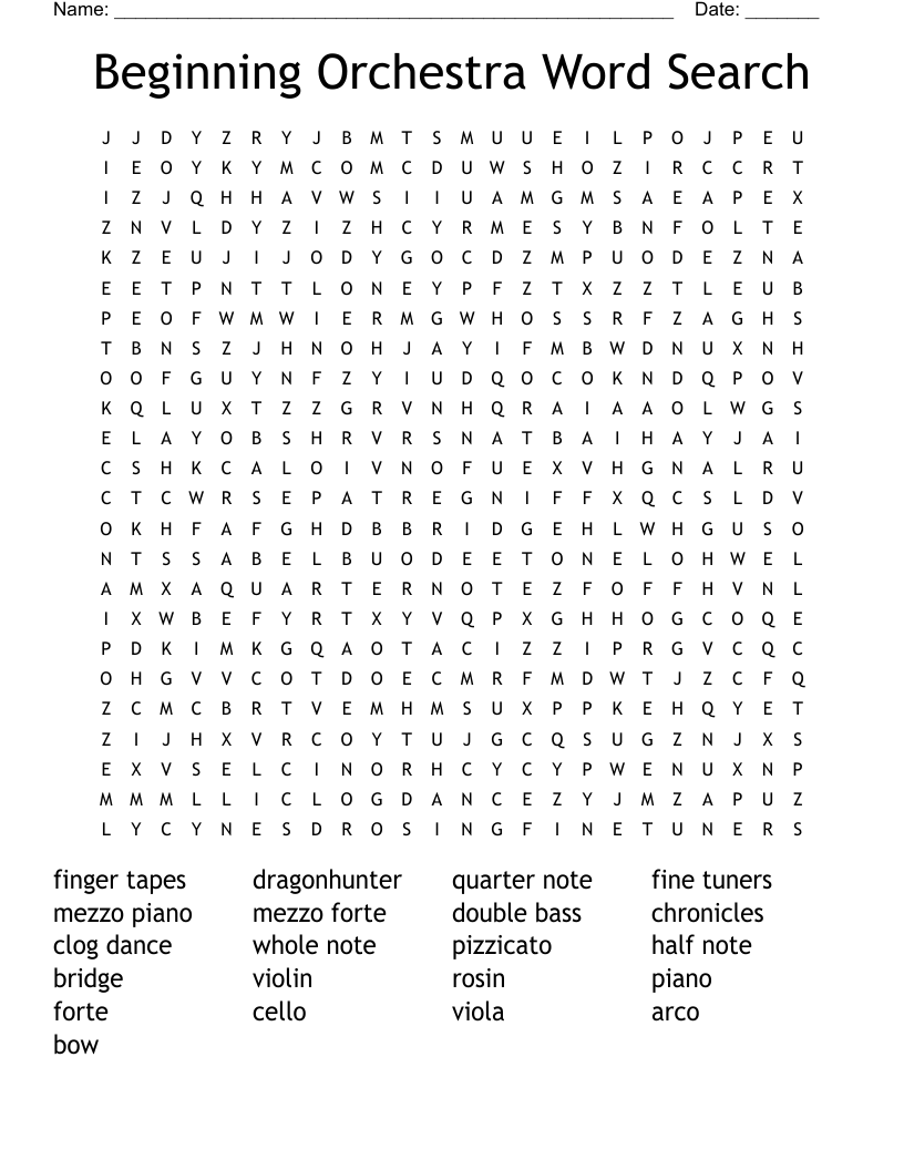 The String Family Word Search WordMint