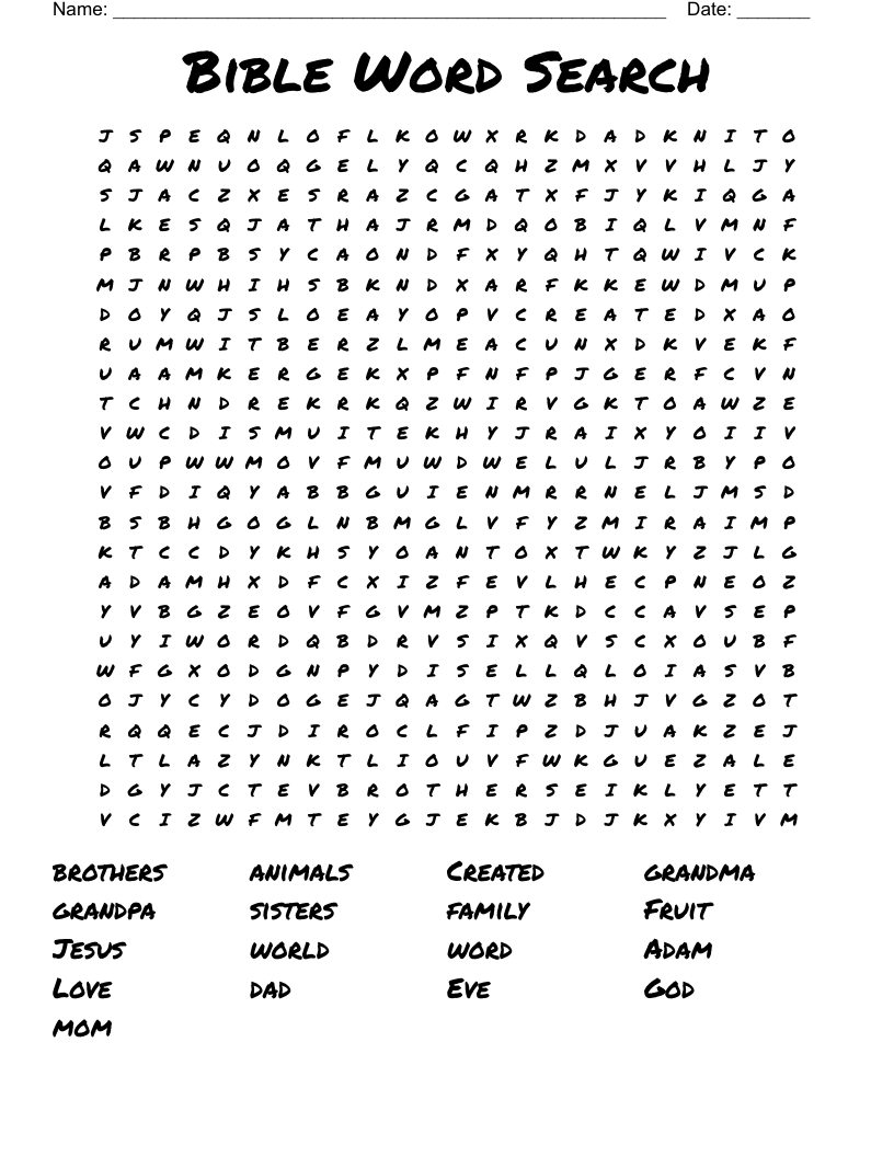 Bible Word Search WordMint