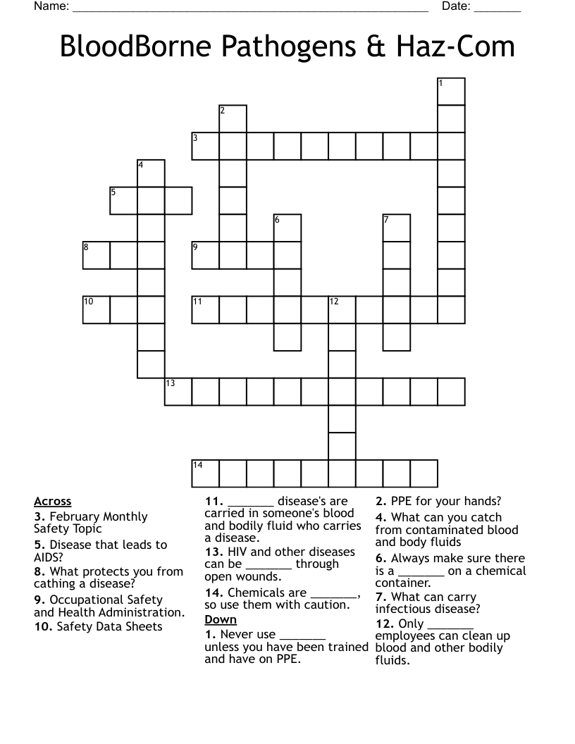 OSHA Crossword WordMint
