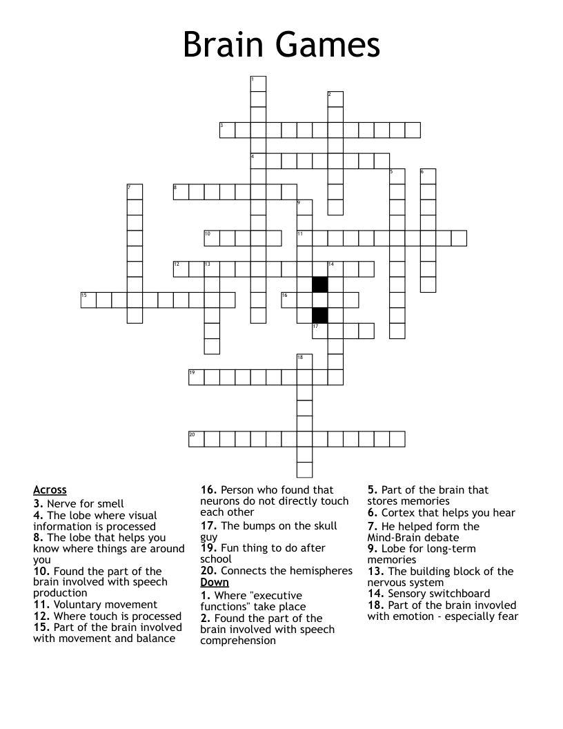 Brain Games Crossword WordMint