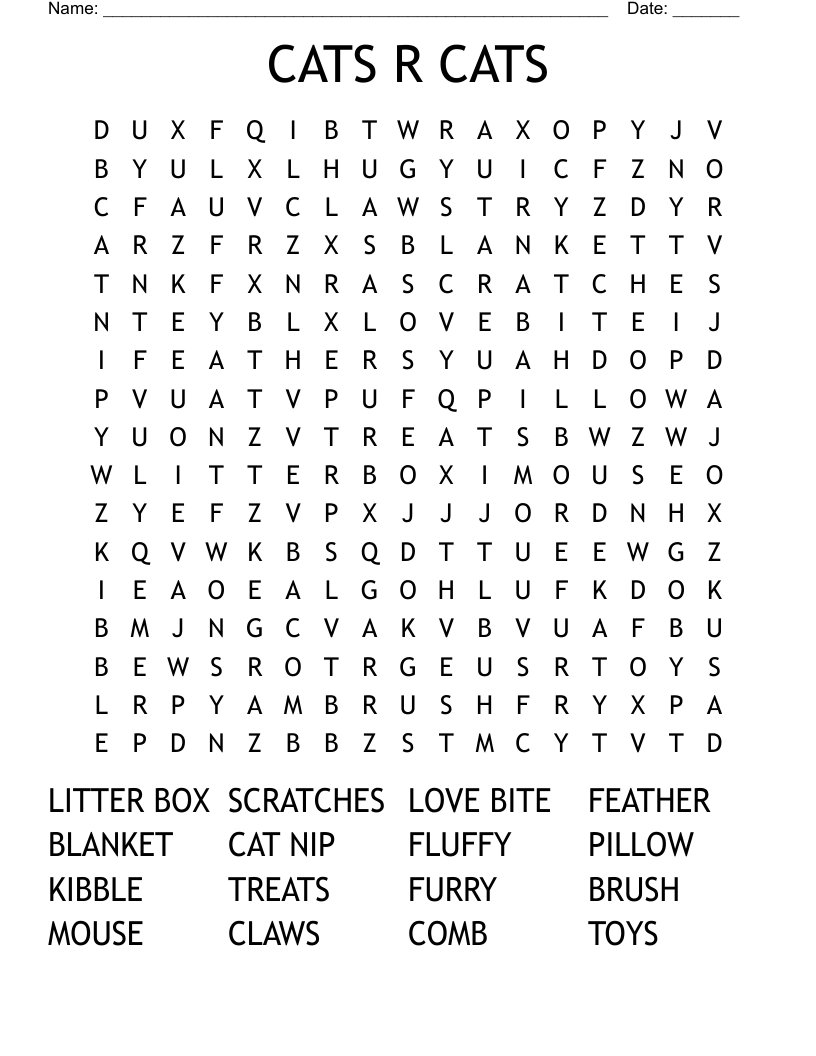 Cats Puzzles WordMint