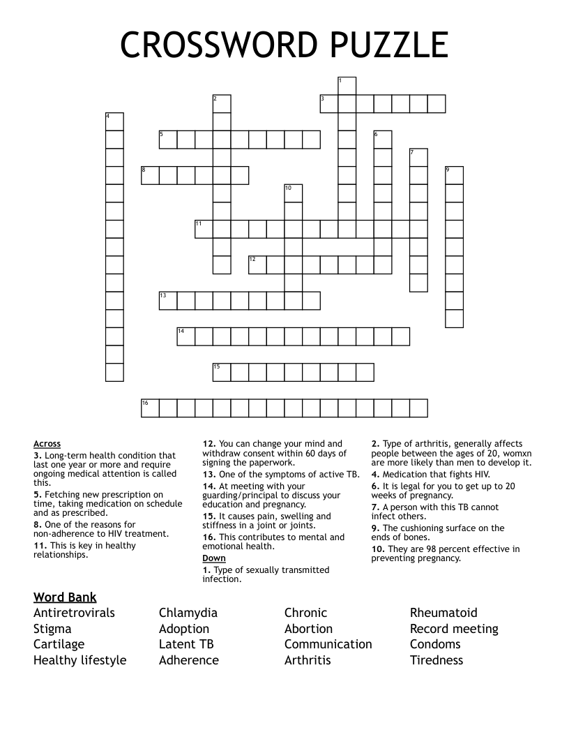 CROSSWORD PUZZLE WordMint