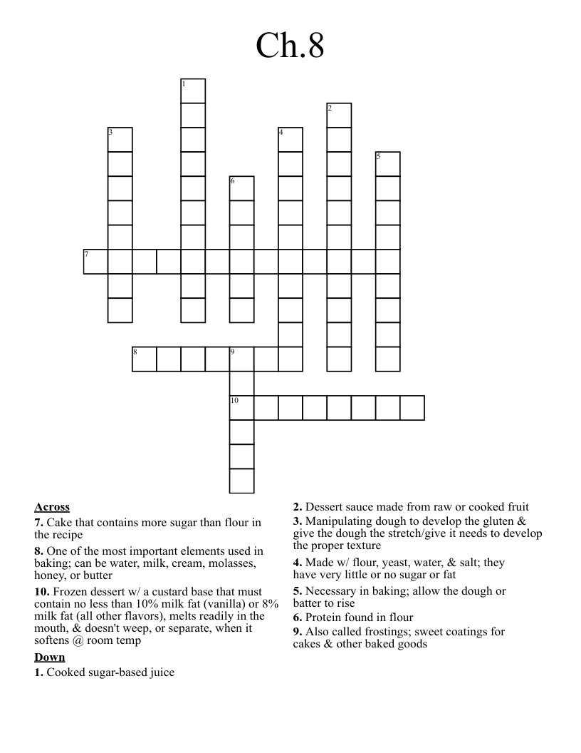 Ch.8 Crossword WordMint