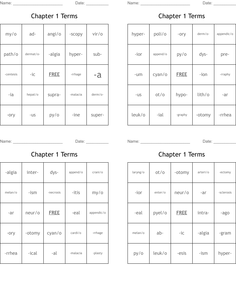 SUFFIXES Crossword WordMint
