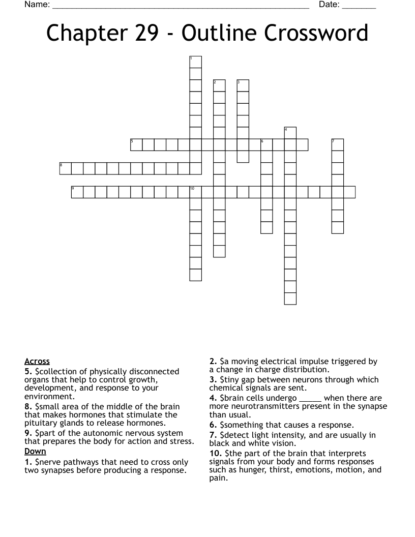Responsive Behaviour Triggers Crossword WordMint