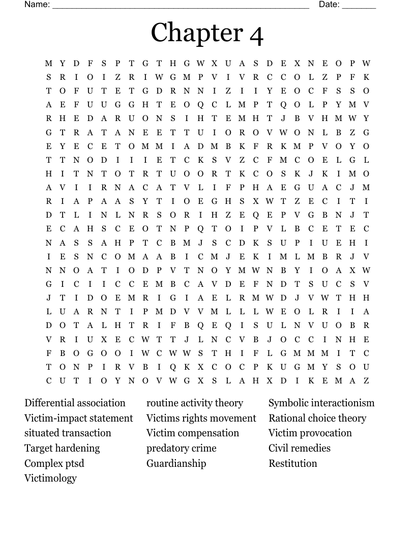 Chapter 4 Word Search WordMint