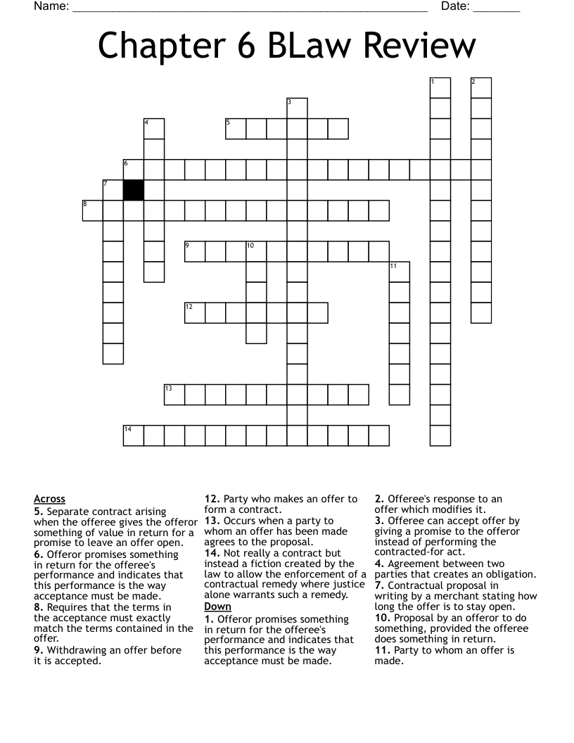 Printable Jumble Crosswords