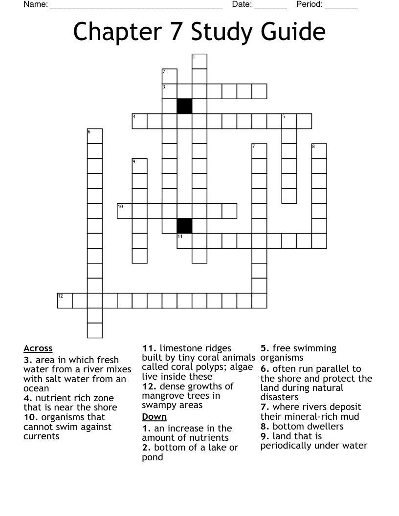 Coral Reef Word Search WordMint