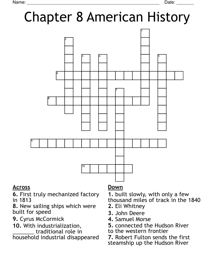 Chapter 13; North and south Word Search WordMint
