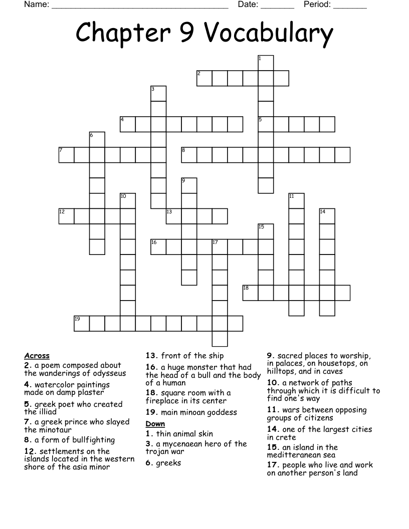 SS Crossword WordMint